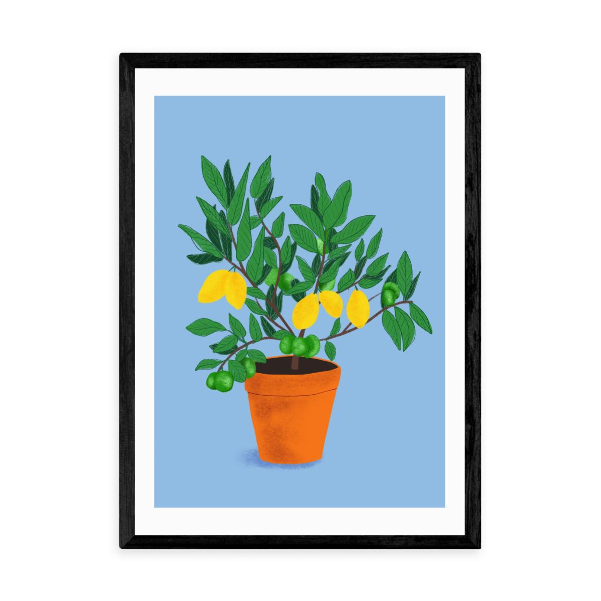 East End Prints When Life Gives You Lemons Print Blue – image 2