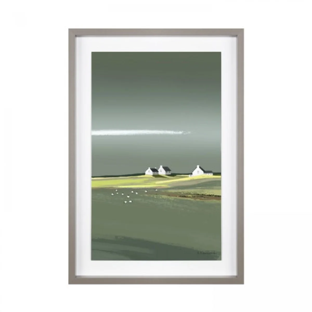 Aura By Ulyana Hammond Framed Print Grey – image 2