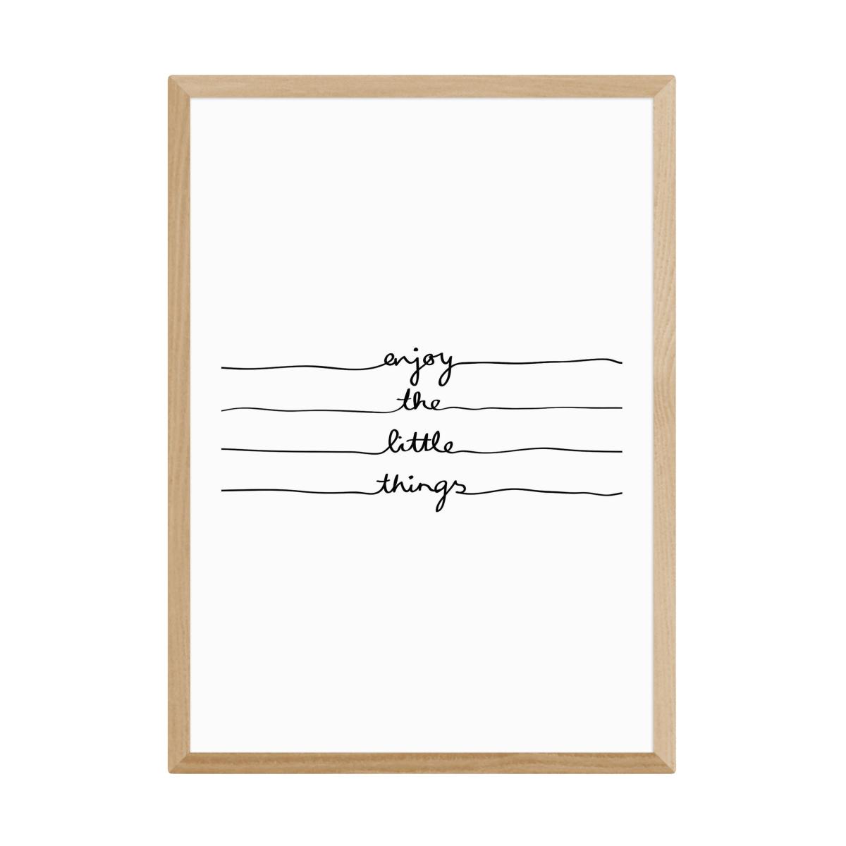 East End Prints Enjoy The Little Things Print Black/White – image 2