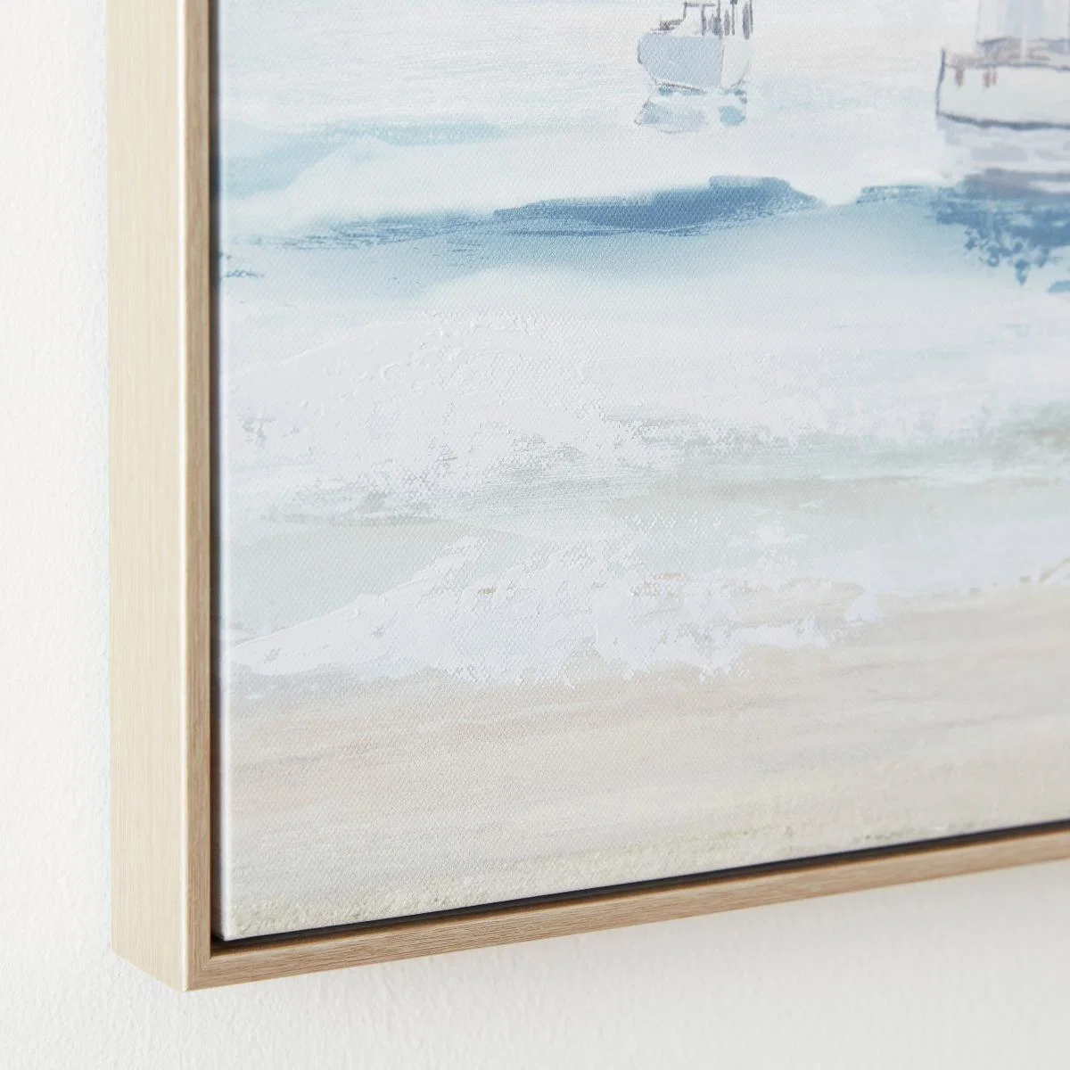 Boats Canvas 40x70cm Blue/White – image 2