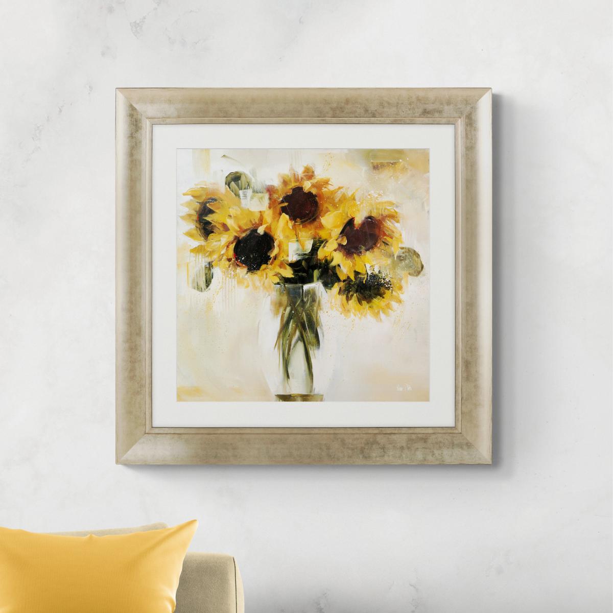 Dreaming In Yellow by Nicole Pletts Framed Print Gold/Yellow – image 1
