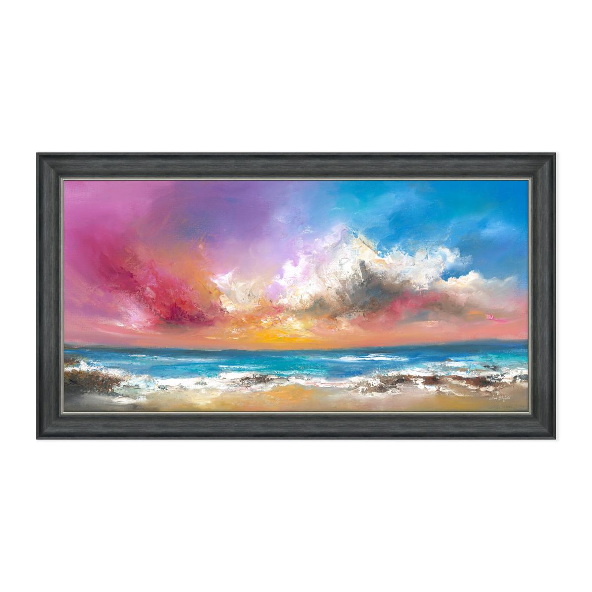 Follow your Heart Framed Print Grey – image 2