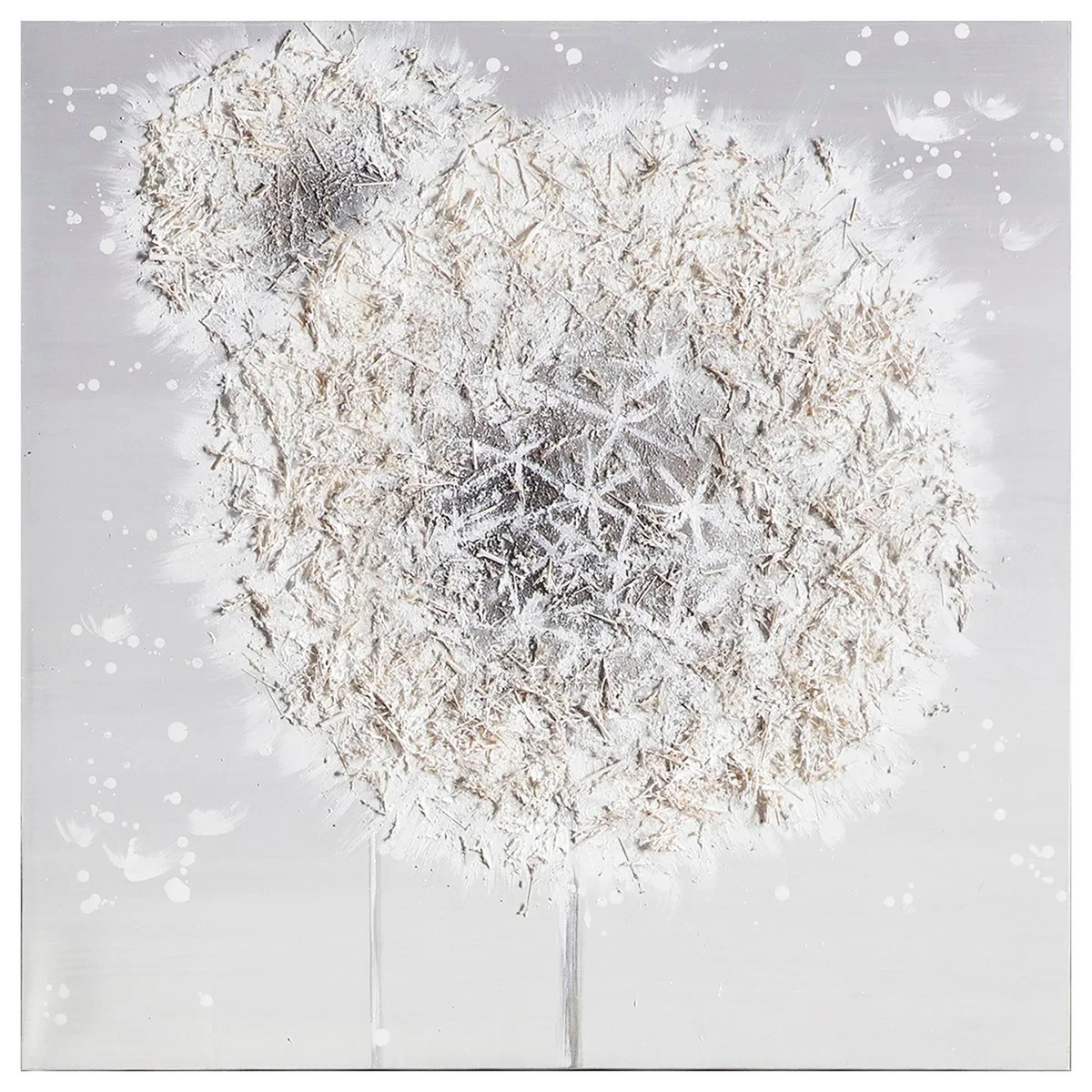Astoria Textured Art Canvas White – image 3