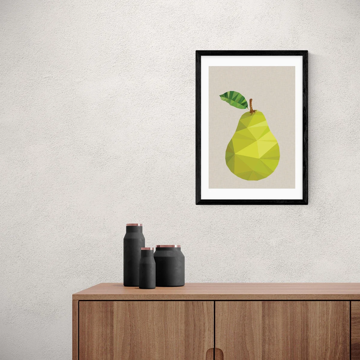 East End Prints Pear Print Green – image 1
