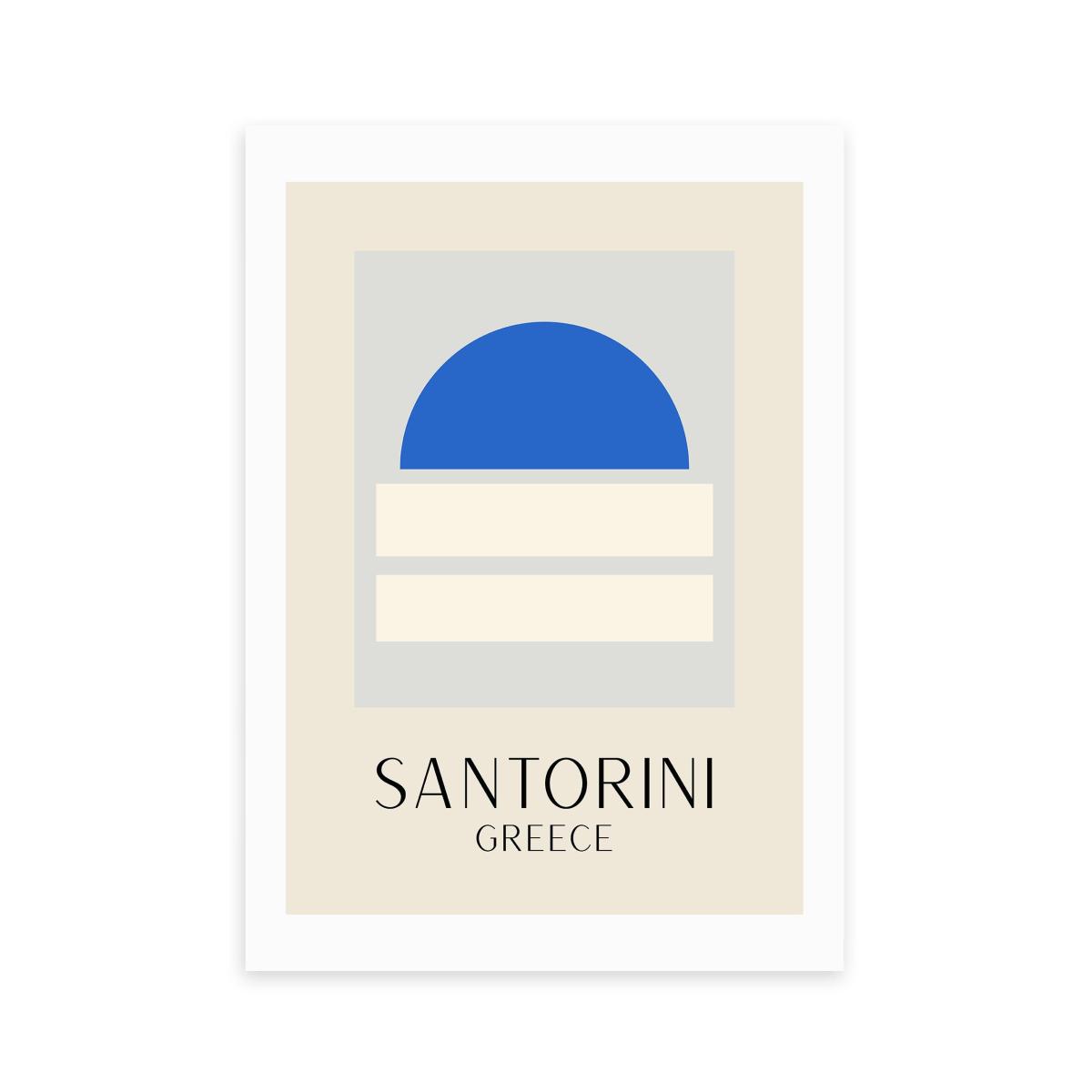 East End Prints Santorini Print Blue – image 2