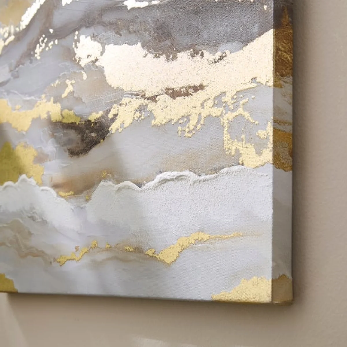 Strata Tonal Handpainted Waves Canvas – image 2