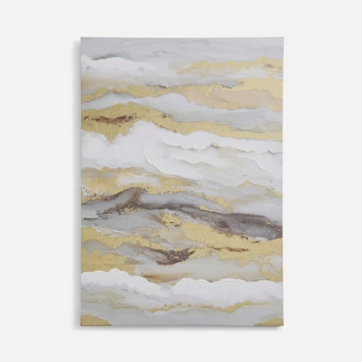 Strata Tonal Handpainted Waves Canvas – image 3