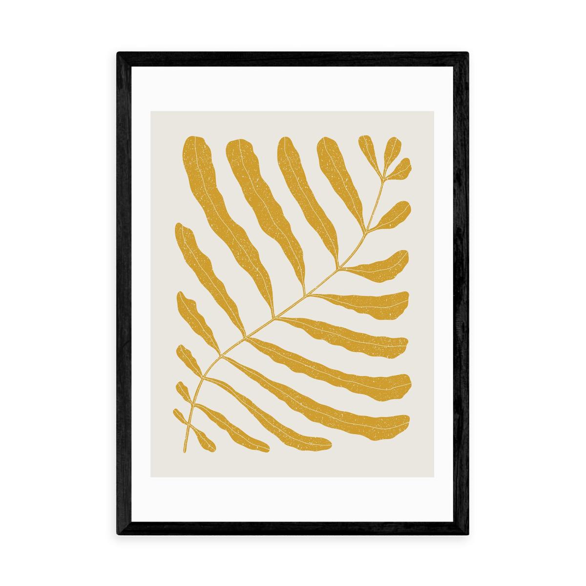 East End Prints Yellow Plant Print White/Yellow – image 2