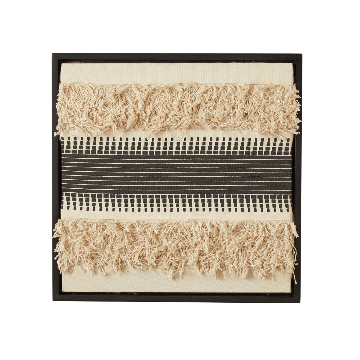Monochrome Tufted Wall Art 43x43cm Pink – image 3