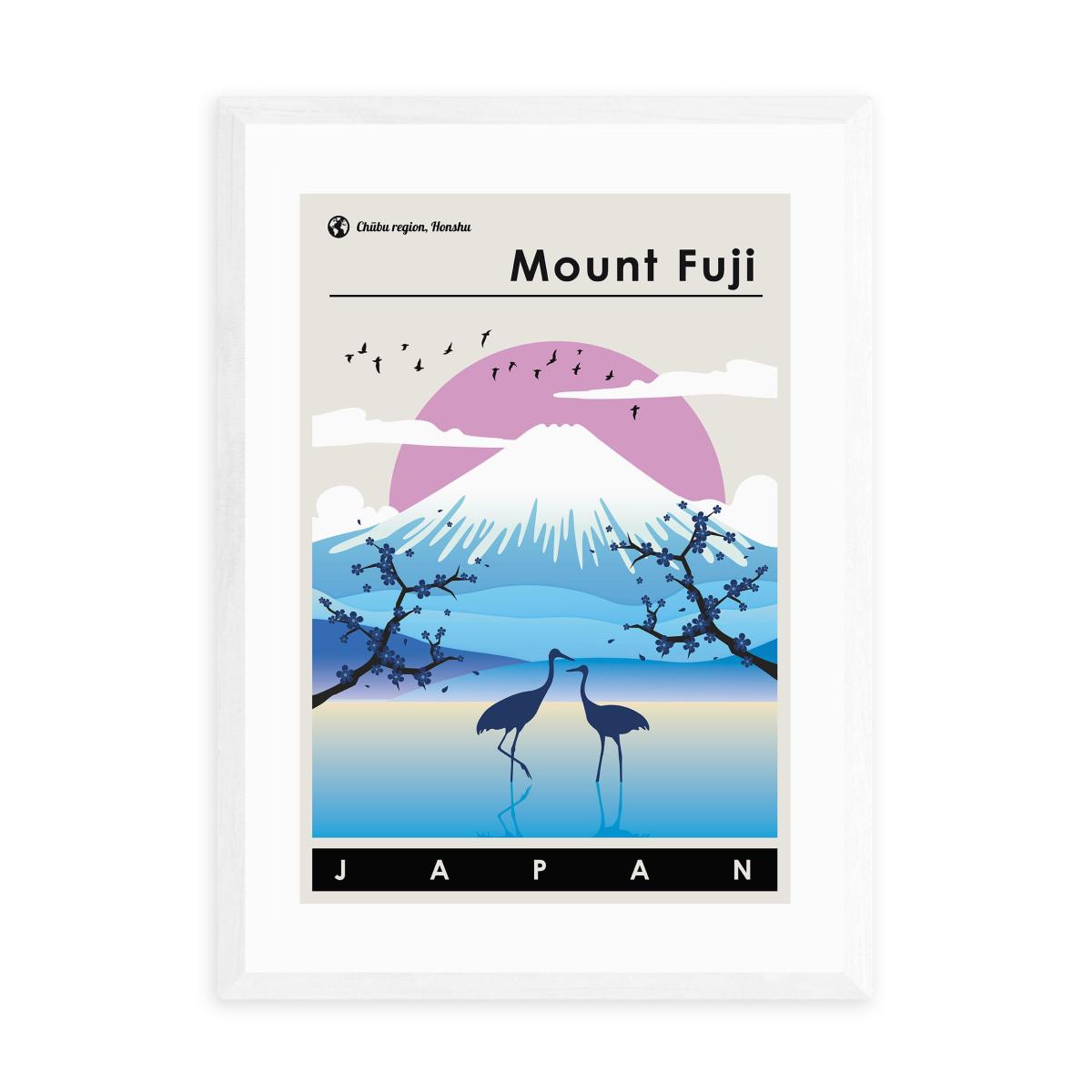 East End Prints Mount Fuji Winter Print MultiColoured – image 2