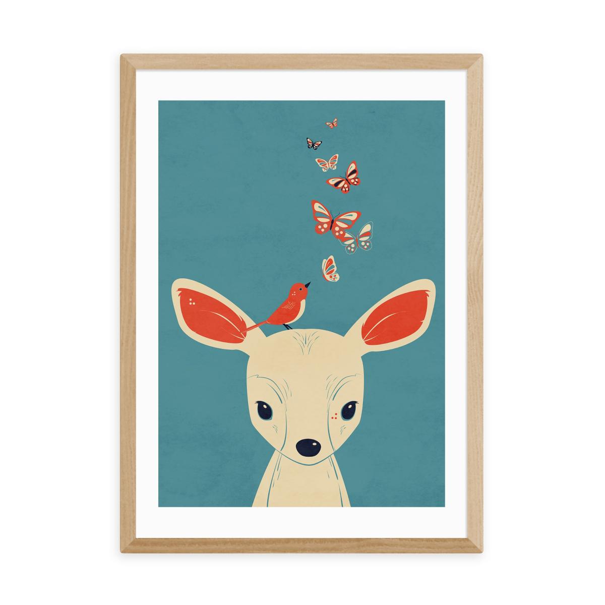 East End Prints Flutter Print Blue – image 2