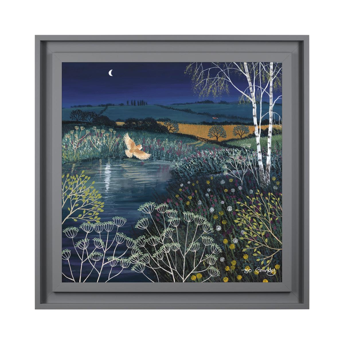 The Art Group Over Moonlit Pool Framed Print Blue – image 2