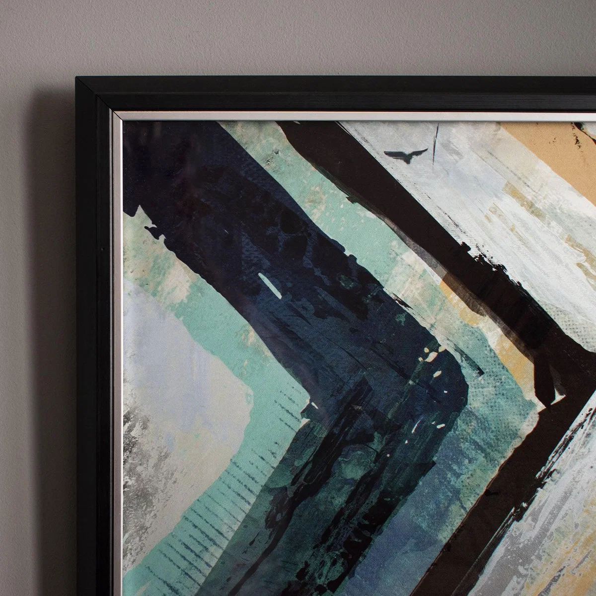 Arcadia Framed Wall Art Blue and Brown – image 2