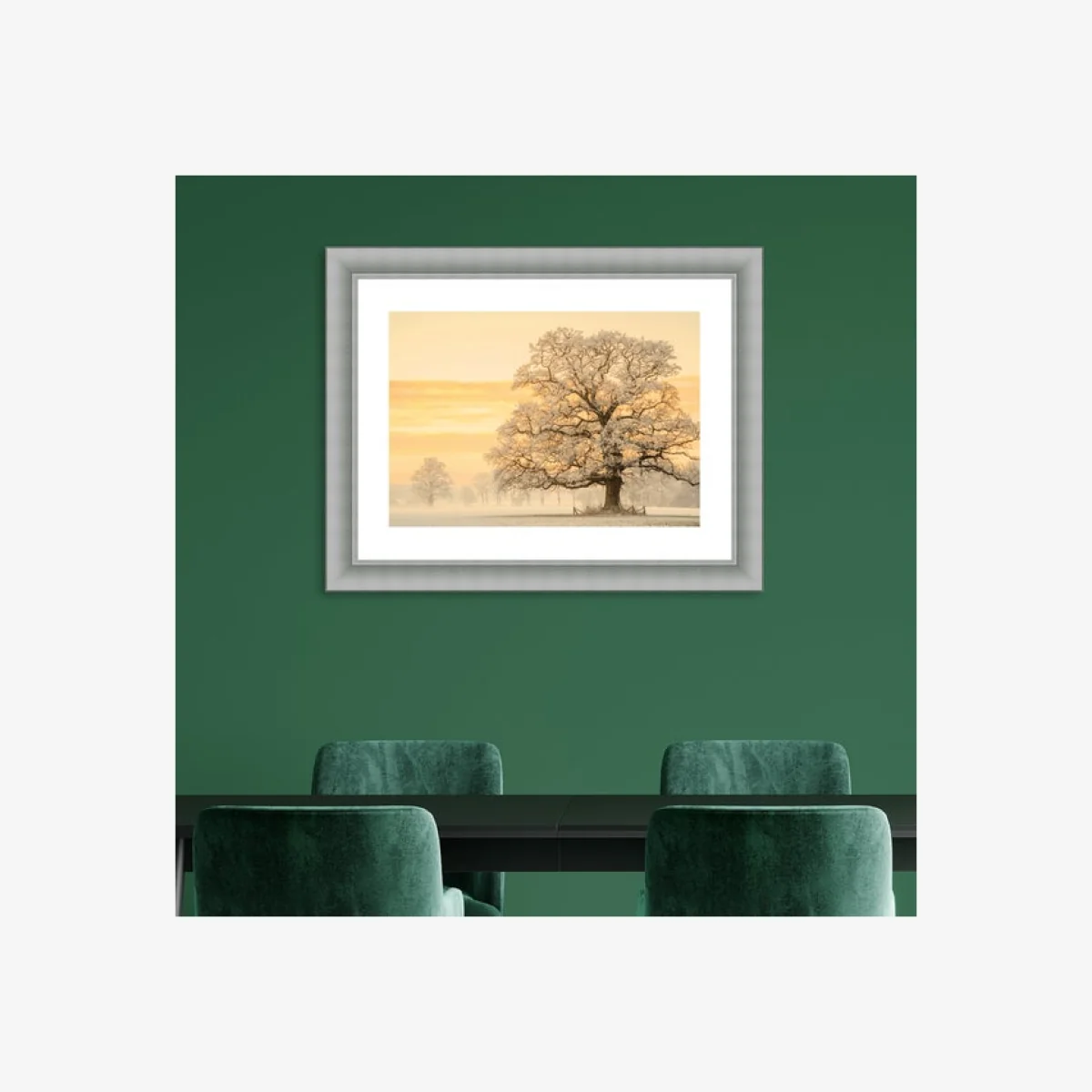 The Art Group Winter Light Framed Print Yellow
