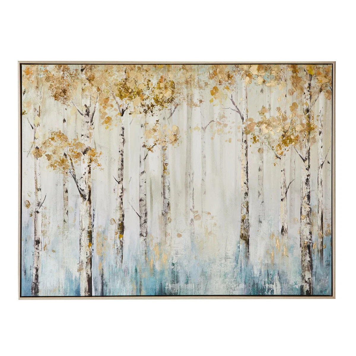Misty Woods Foiled Boxed Canvas Blue, White and Gold – image 2