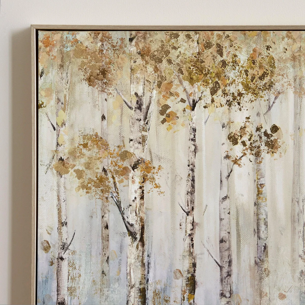 Misty Woods Foiled Boxed Canvas Blue, White and Gold – image 3