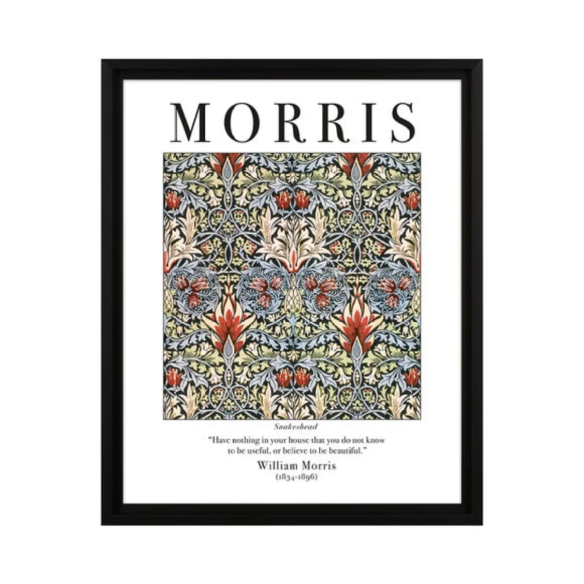 The Art Group Snakeshead Framed Print by William Morris MultiColoured – image 2