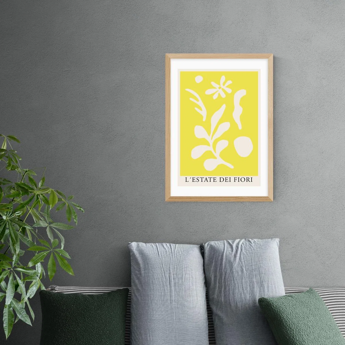 East End Prints L'Estate dei Fiori Print Yellow – image 1