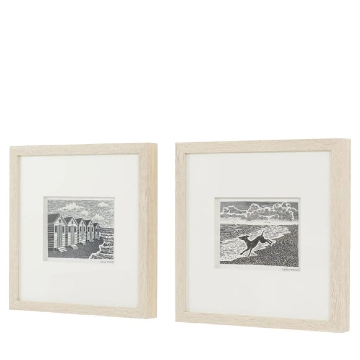 Cedar and Sage Set of 2 By the Sea Typography Framed Prints – image 5