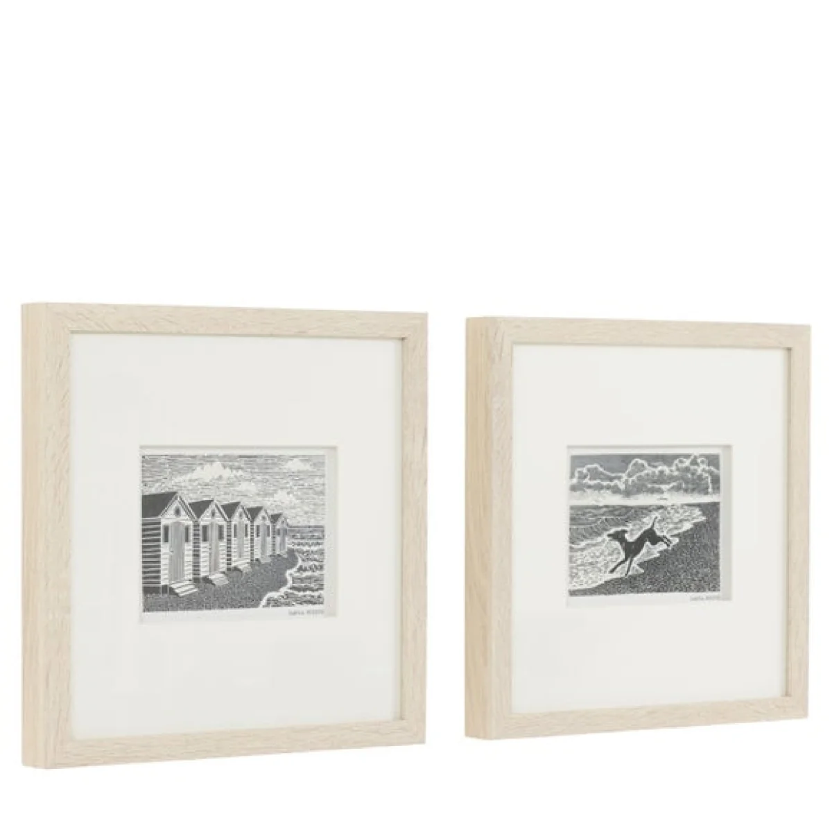 Cedar and Sage Set of 2 By the Sea Typography Framed Prints – image 6