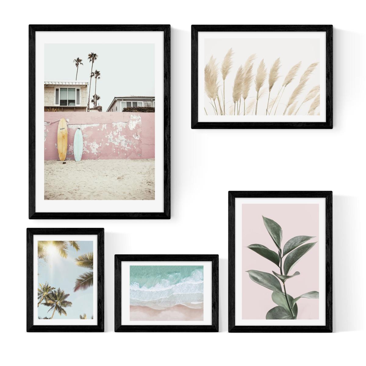 Set of 5 East End Prints Beachy Prints MultiColoured – image 2
