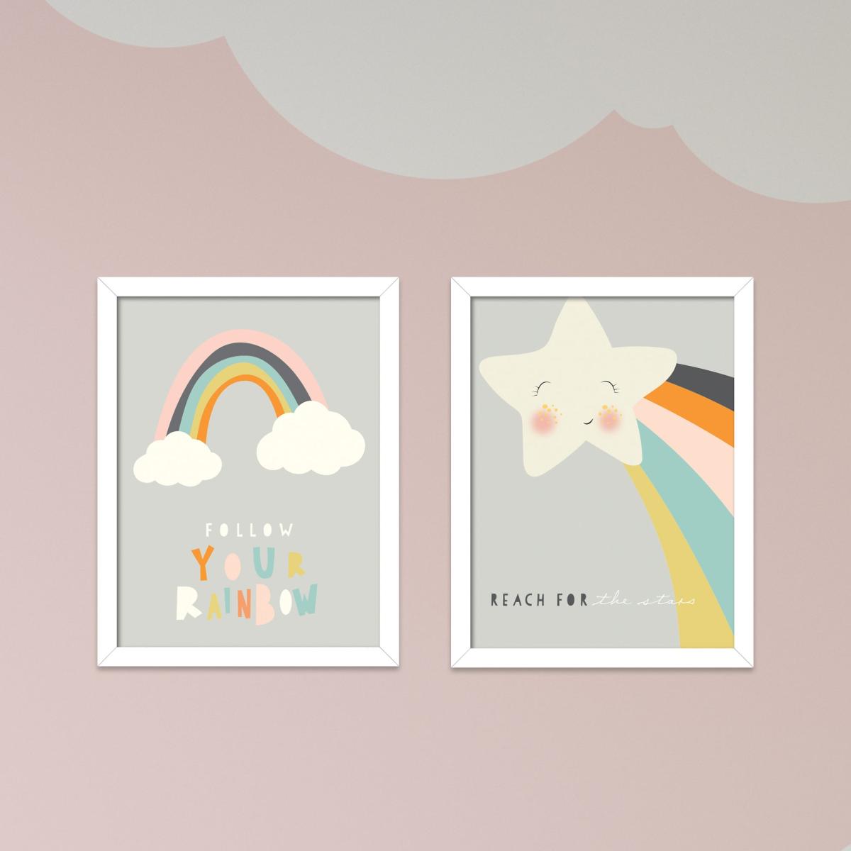 The Art Group Follow Your Rainbow Framed Print MultiColoured – image 3