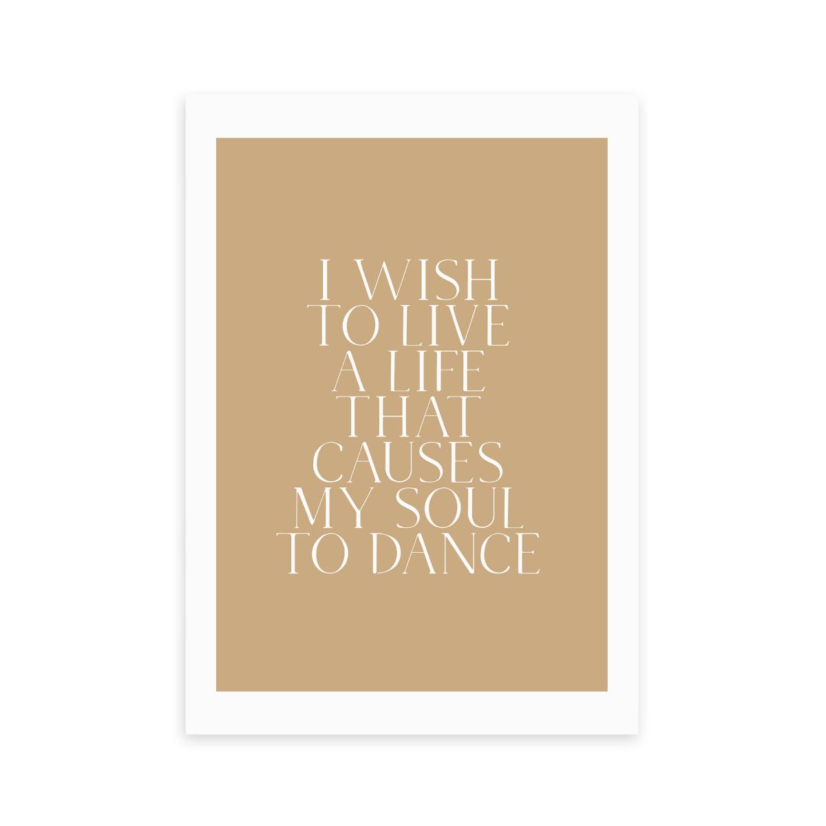 East End Prints DANCING SOUL Print Brown – image 2