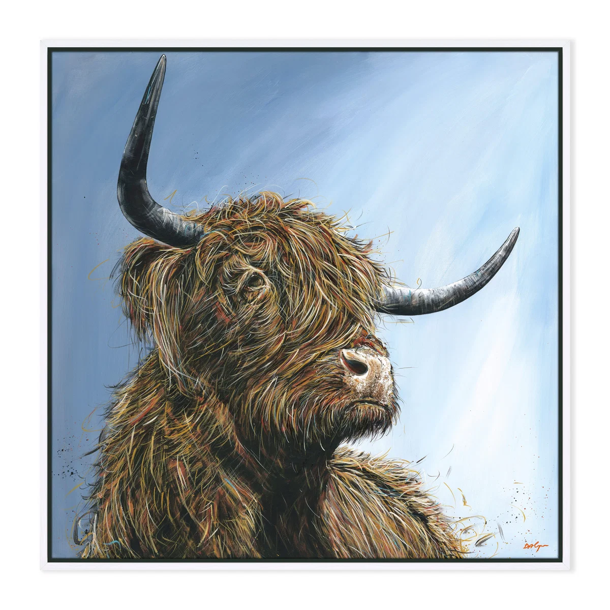 Hamish Framed Print White – image 2