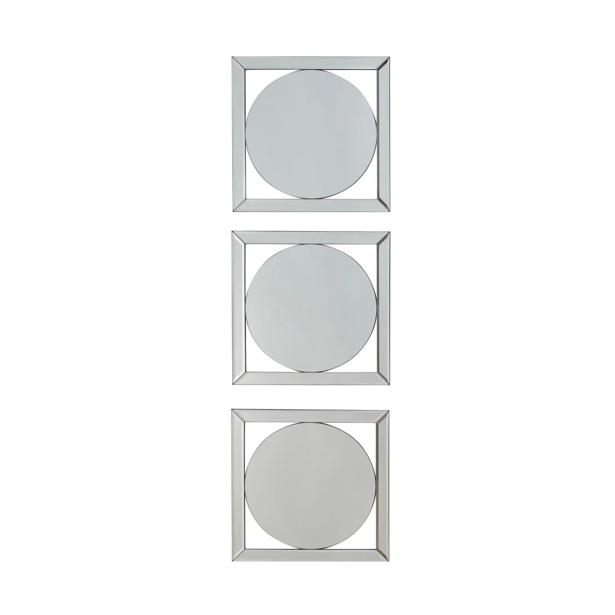 Set of 3 Luxe Circular Wallart Silver – image 3