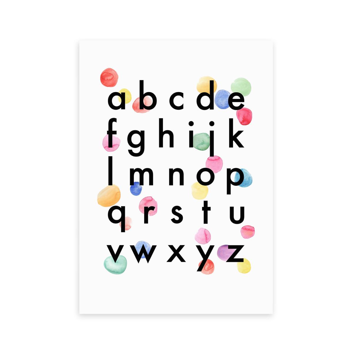 East End Prints Alphabet Confetti Print White – image 2