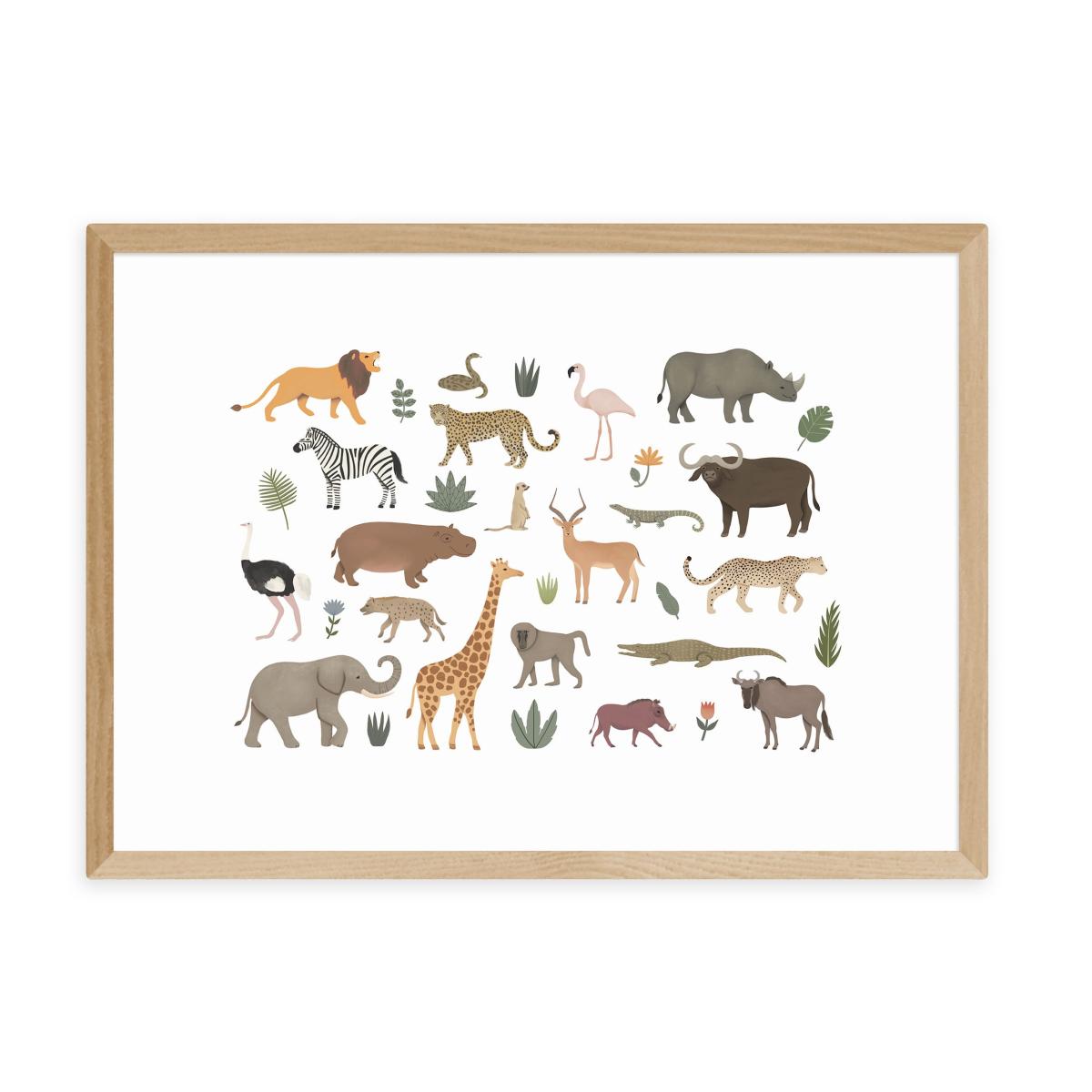 East End Prints New Safari Animals Print MultiColoured – image 2