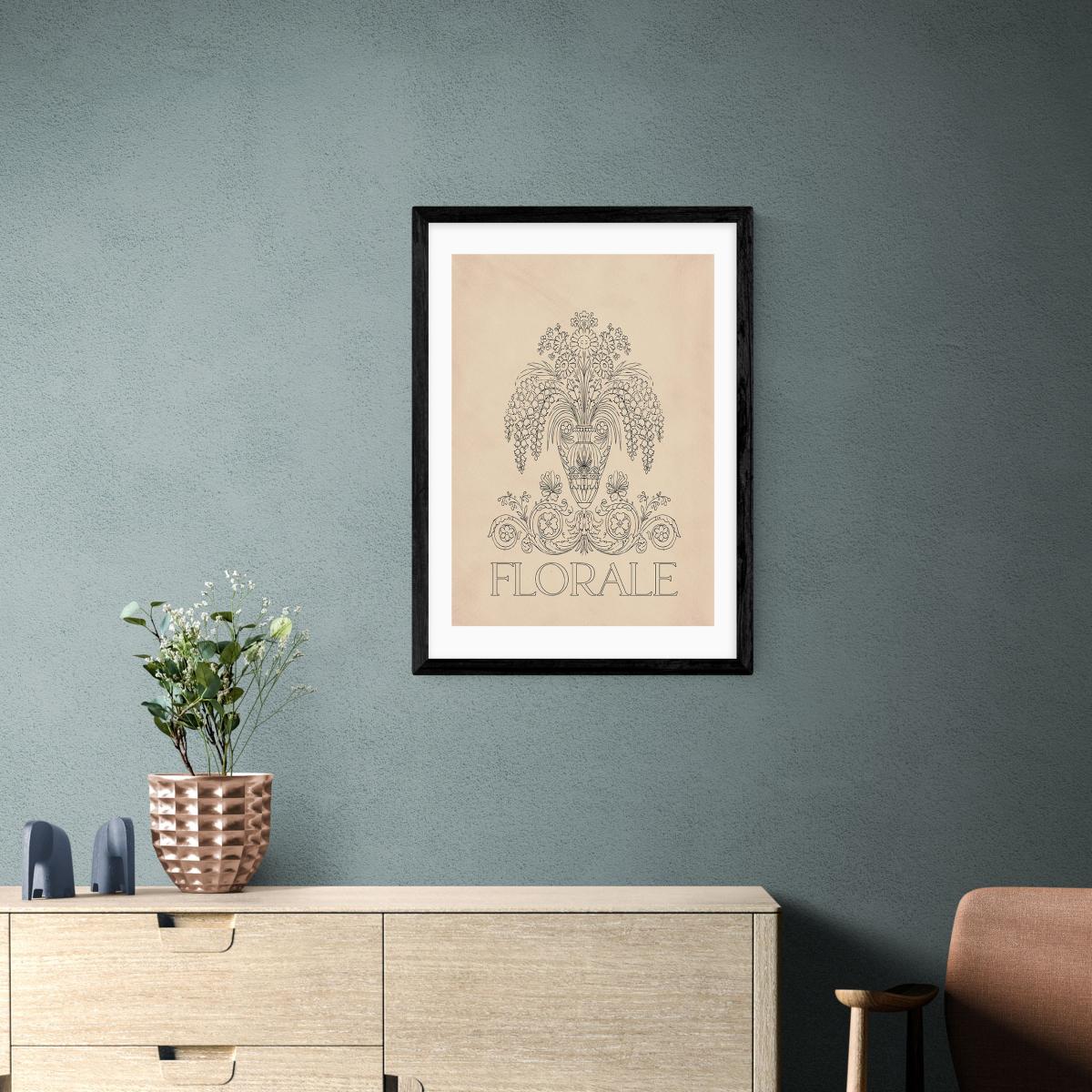 East End Prints Florale I Print Natural – image 1
