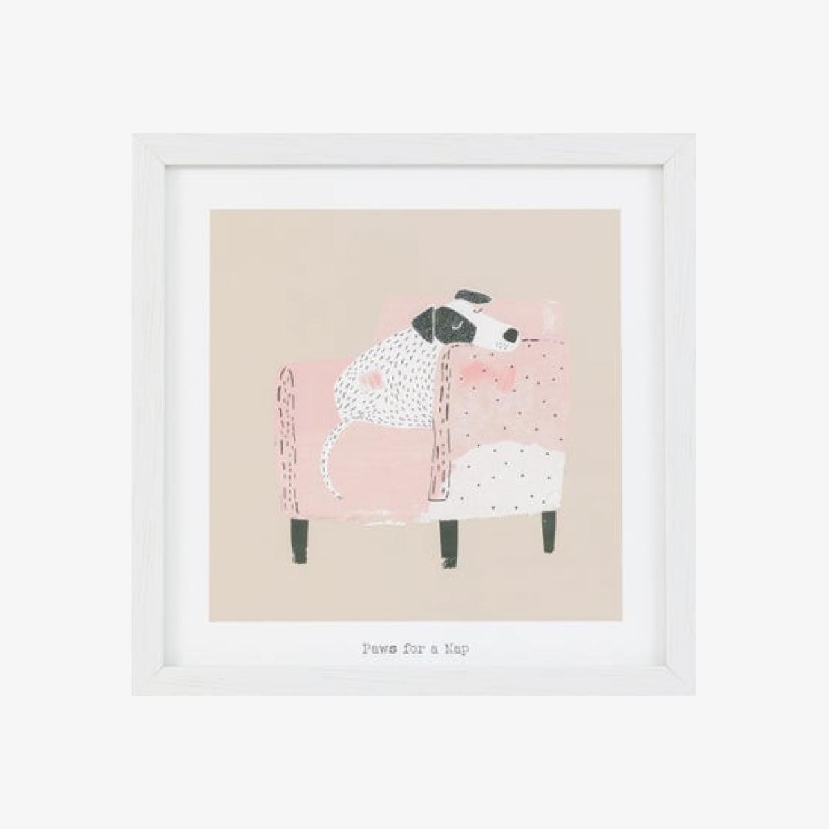 Cedar & Sage Paws For A Nap Framed Print – image 1