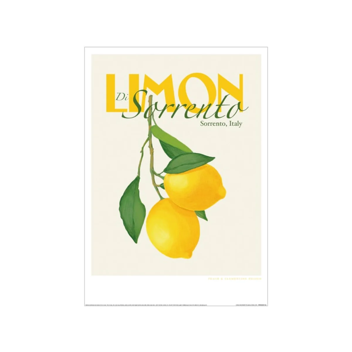 Sorrento Lemon A3 Print
