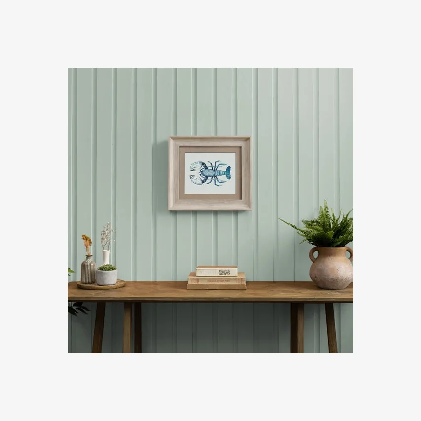 Birch Gerroa Seafoam Framed Print Natural