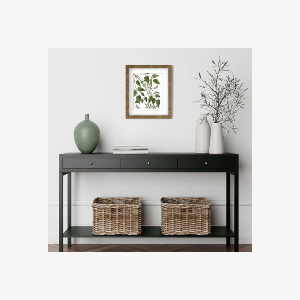 Cedar & Sage Natural Radiance Botanical Framed Print Gold