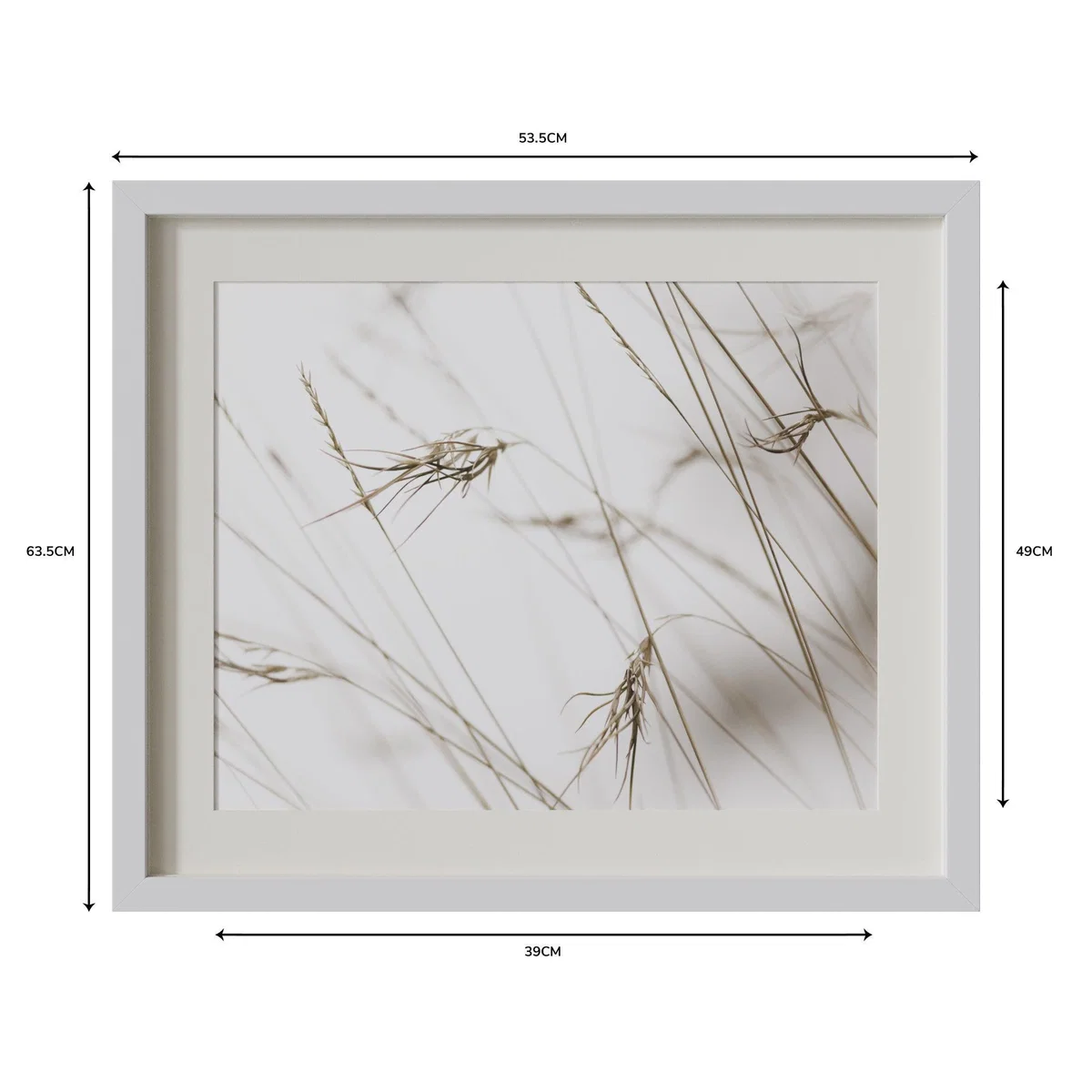 Churchgate Whispering Grasses Photography and Frame White – image 4