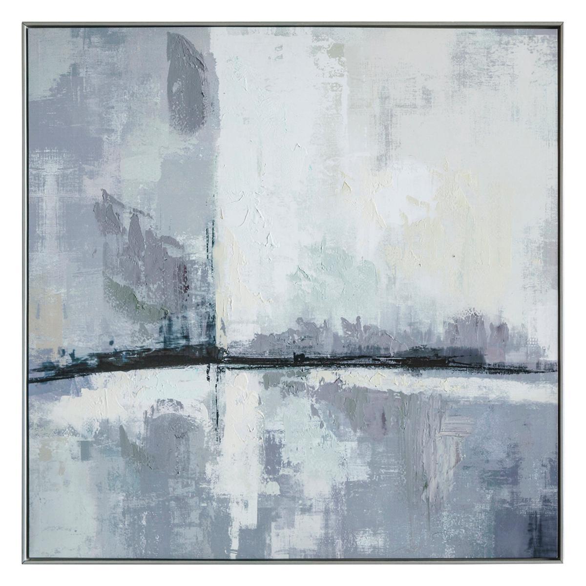 Urban City Skyline Framed Art Natural – image 3
