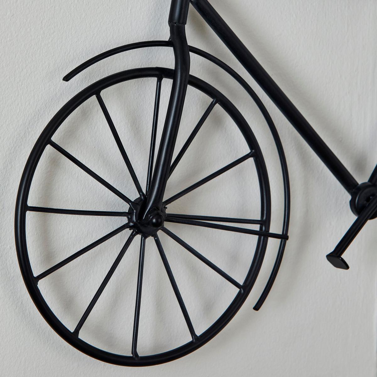 Metal Bike Wall Art Black – image 2