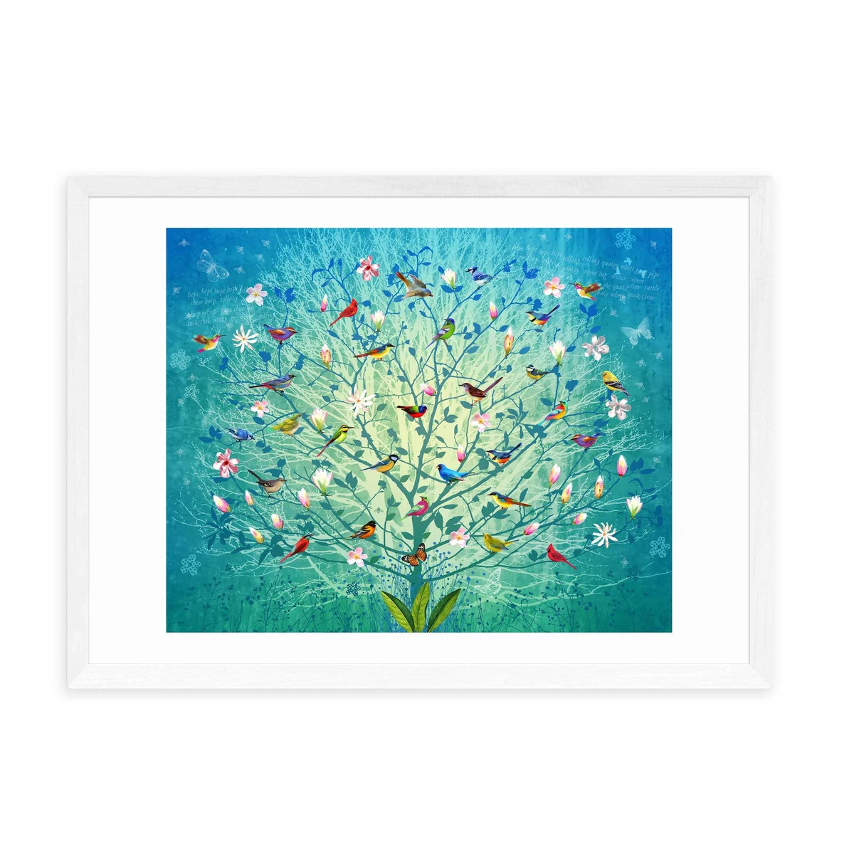 East End Prints The Singing Tree Print Blue – image 2