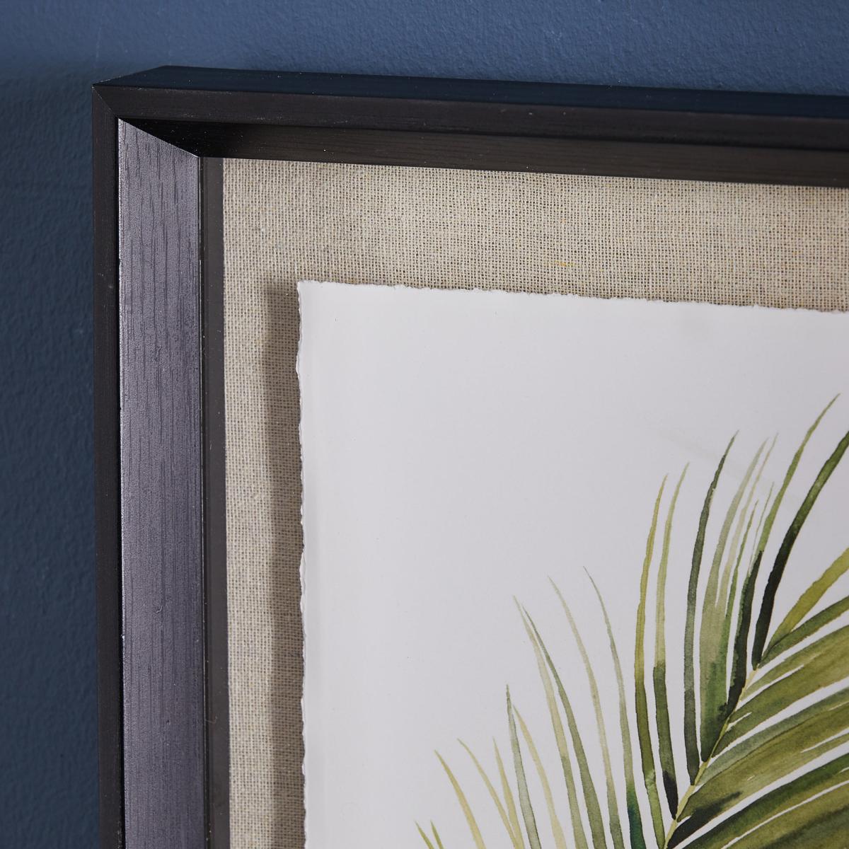 Palm Leaf Framed Print Green – image 2