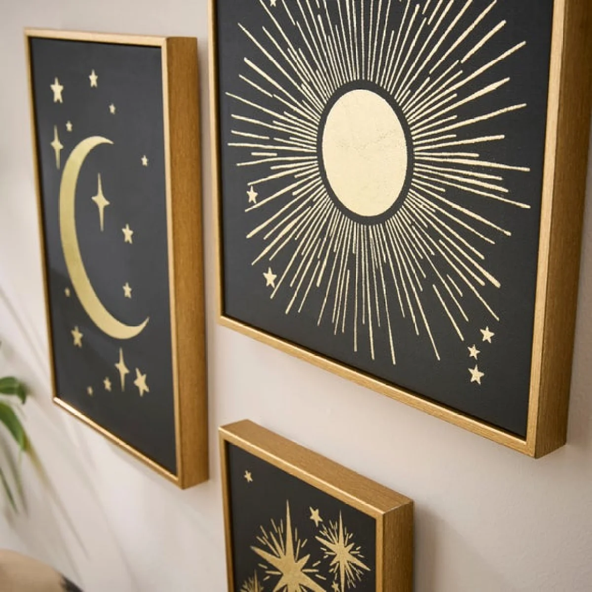 Set of 3 Celestial Framed Canvases – image 2