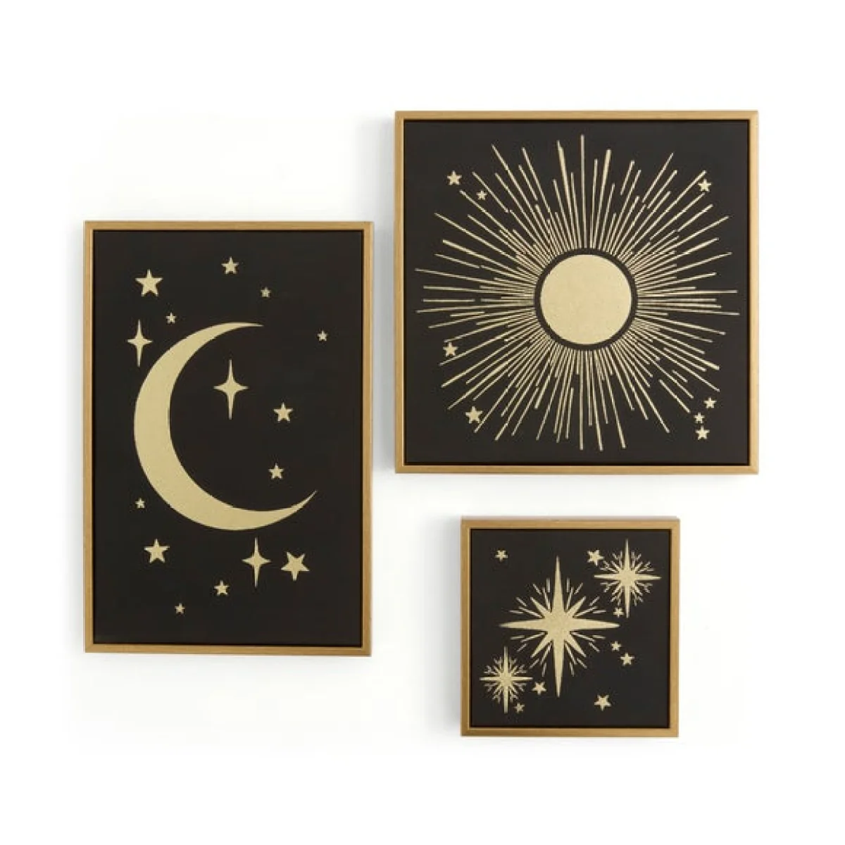 Set of 3 Celestial Framed Canvases – image 3