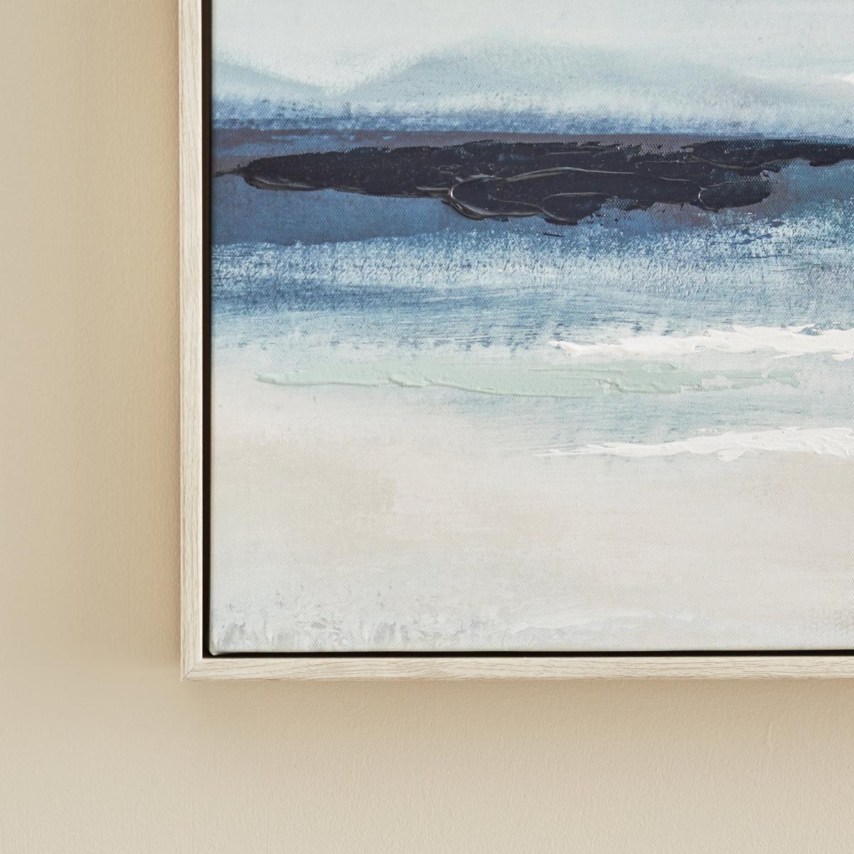 Seascape Boxed Canvas Blue and White – image 2