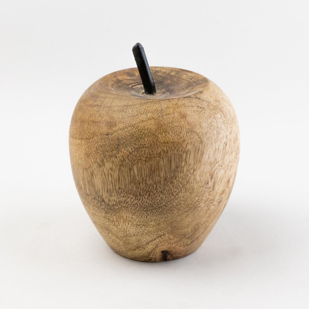 Churchgate Solid Wood Apple Ornament Brown – image 2