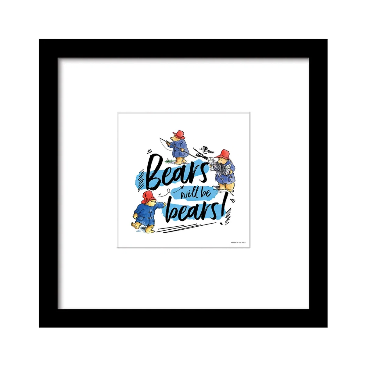 The Art Group Bears Will Be Bears Framed Print Blue – image 2