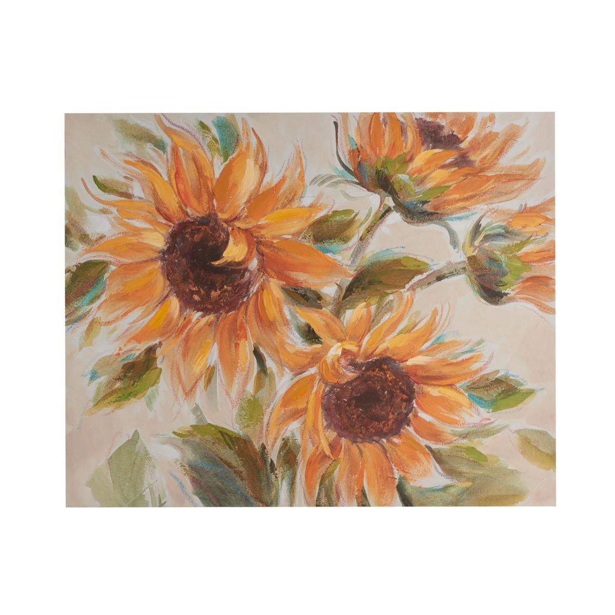 Sunflower Canvas 80x100cm Yellow – image 3