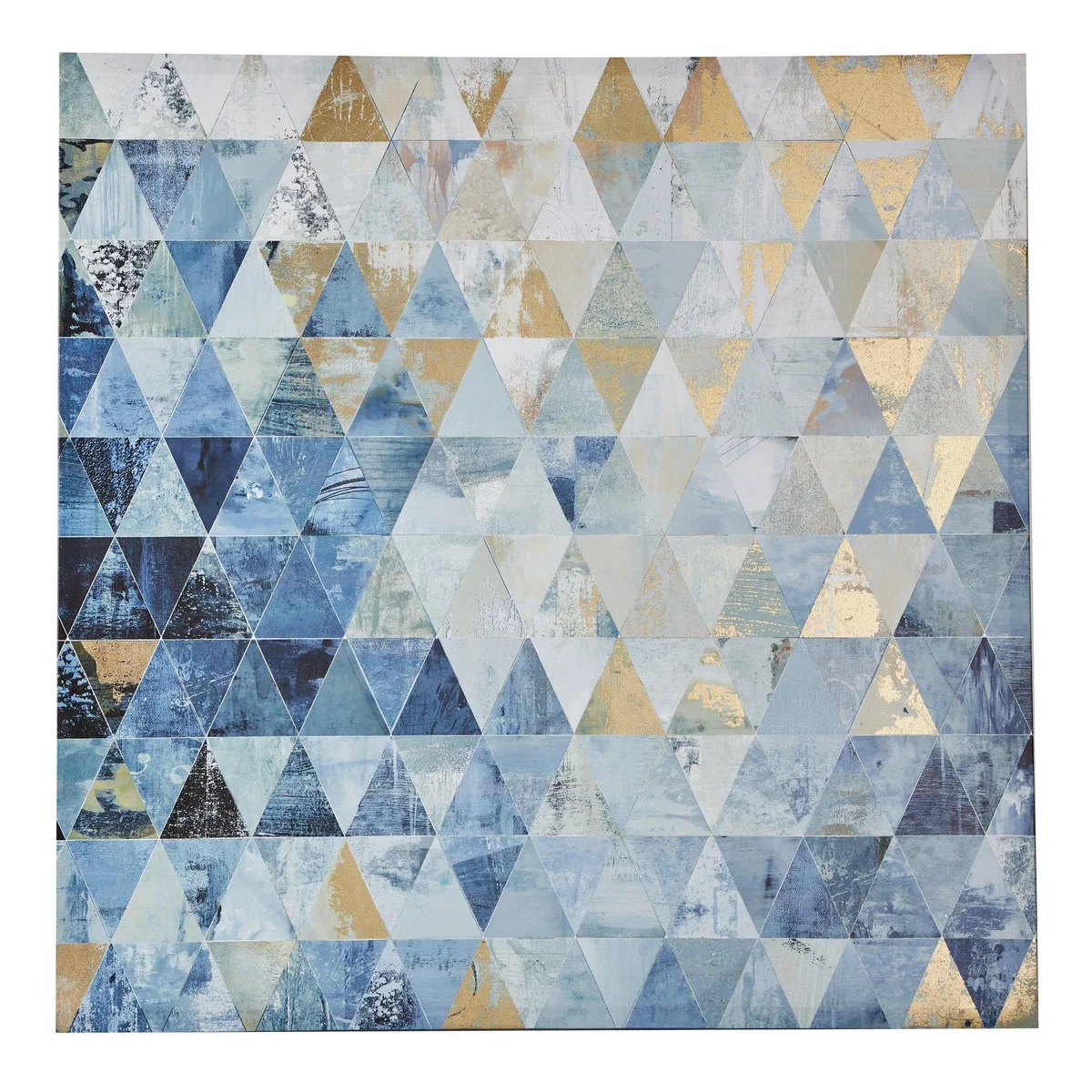 Gloss Blue And Gold Geo Canvas Blue, White and Gold – image 3