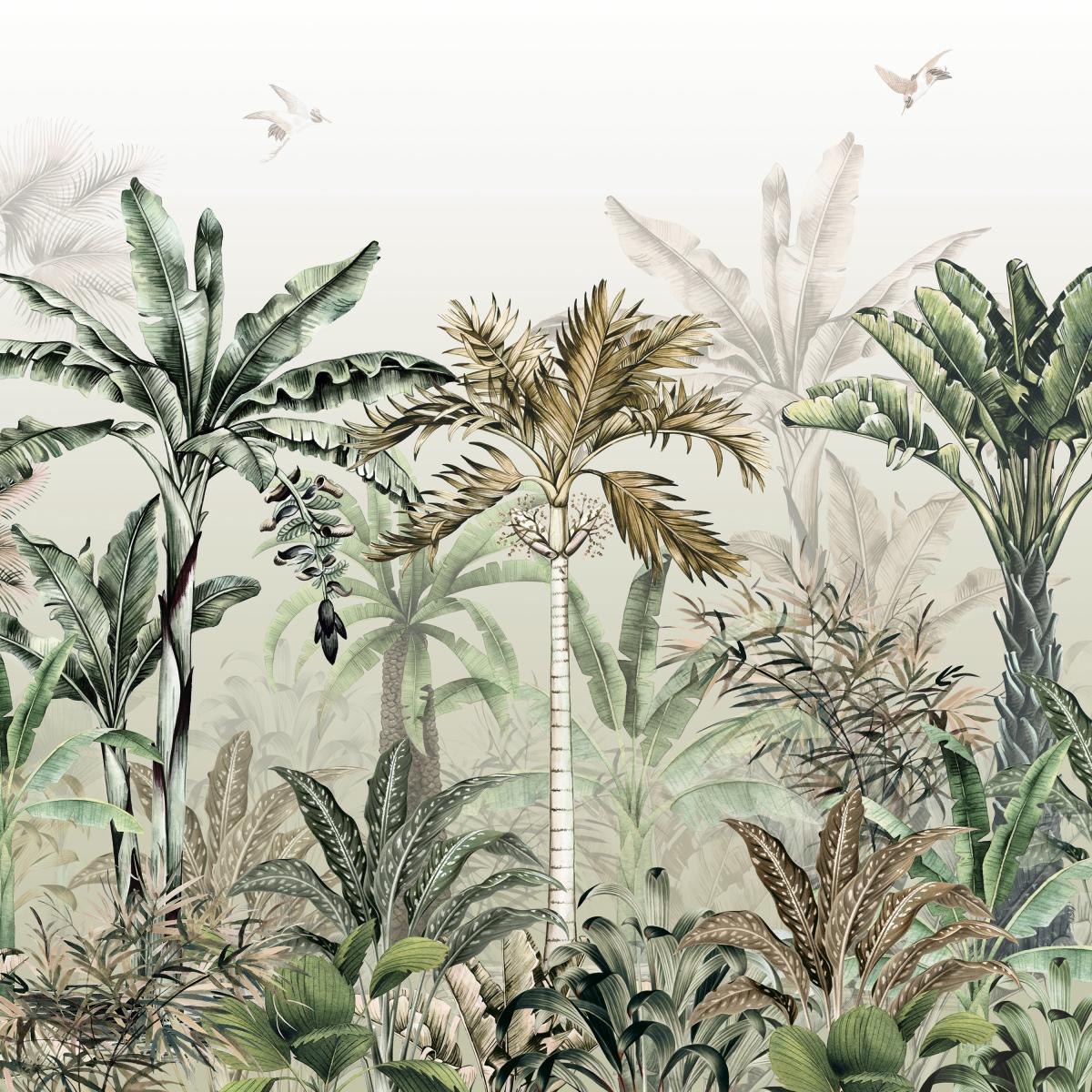 Tropical Oasis Sage Green Mural Green – image 3