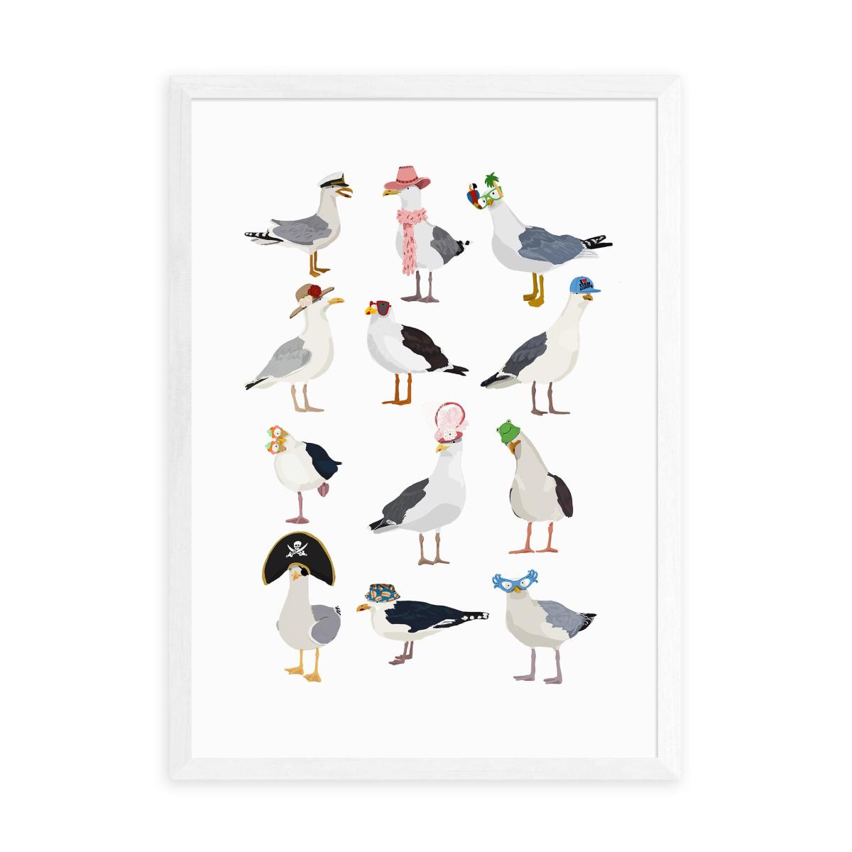 East End Prints Seagulls Print MultiColoured – image 2